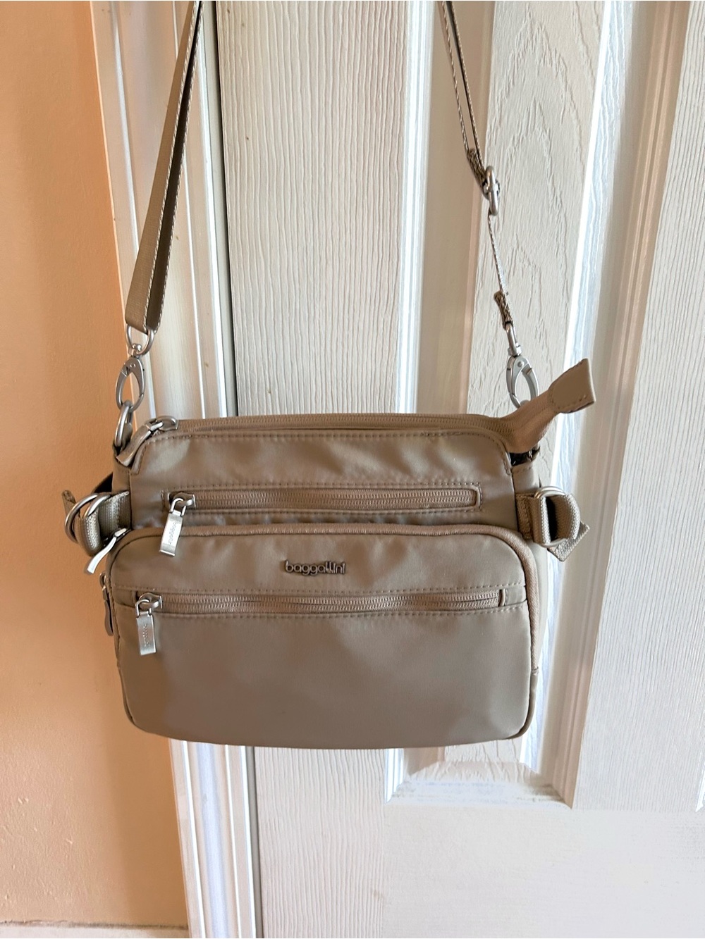 Baggallini Marais Taupe Crossbody Bag
